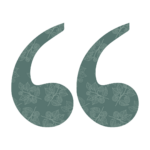 Quotation marks with green background